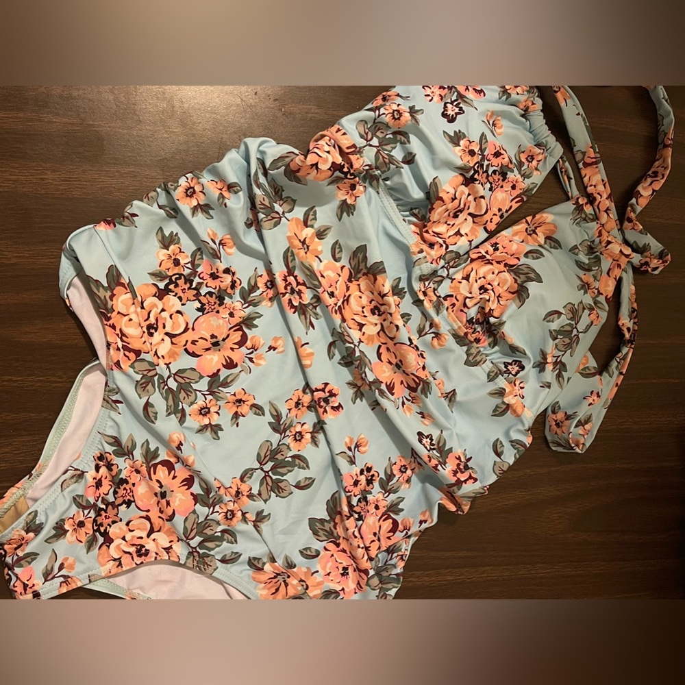 Maternity Halter One Piece Swimsuit